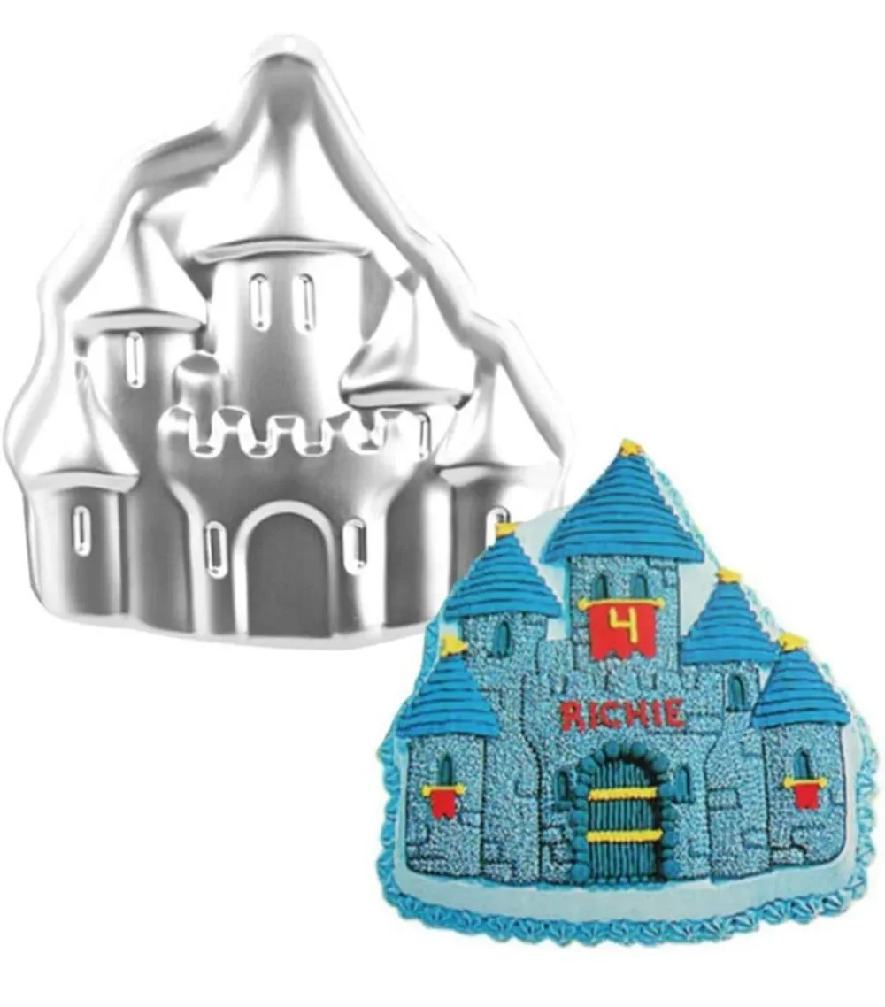 Wilton Castle Cake Pan Aluminum Princess Fortress Mold 2002